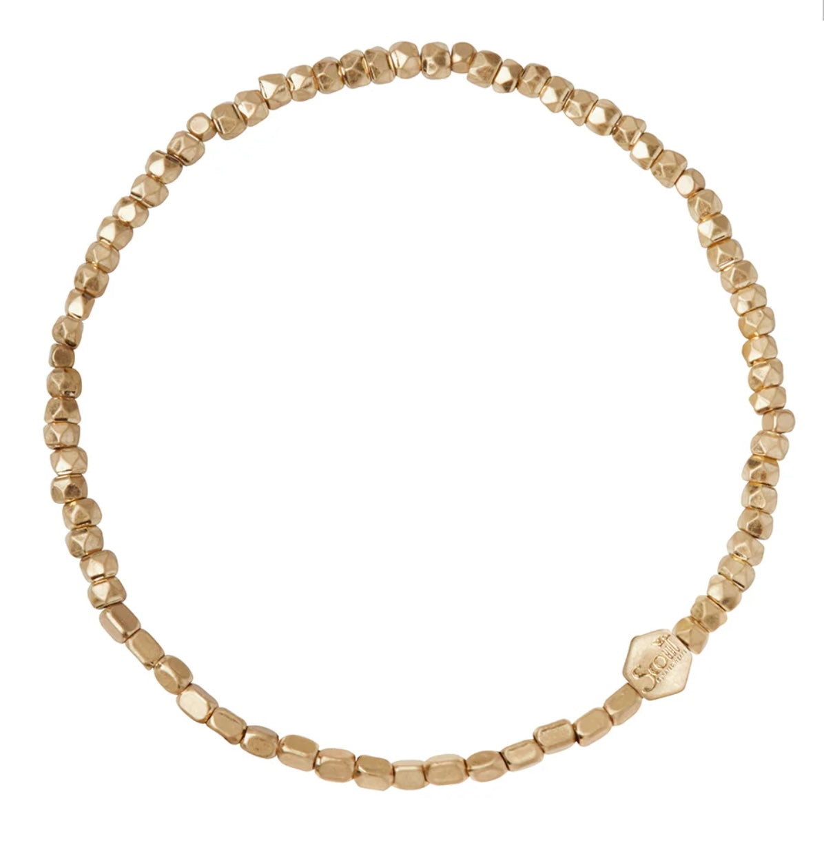 Mini Metal Stacking Bracelet - Gold