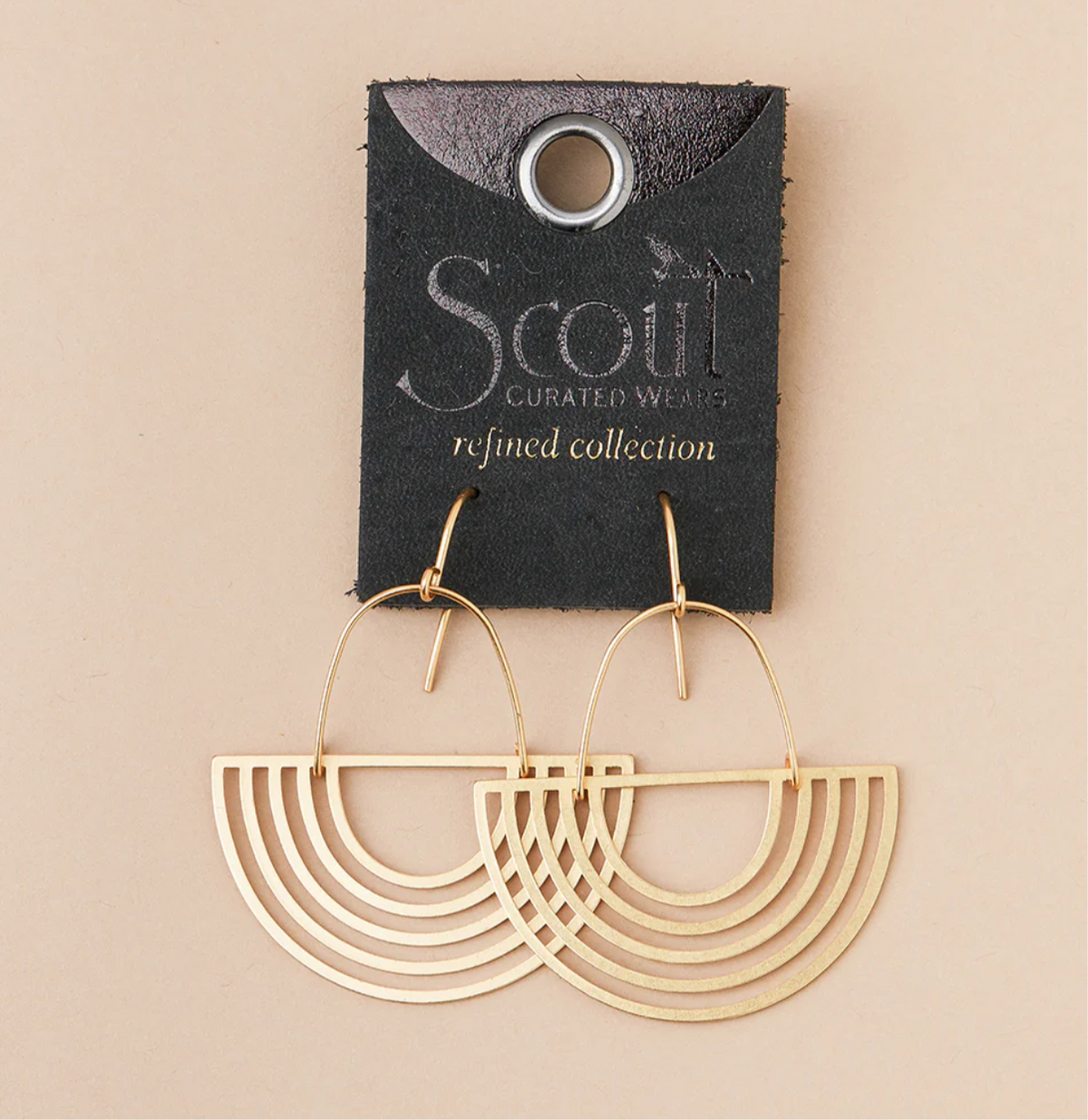 Solar Rays Earrings-Gold Vermeil