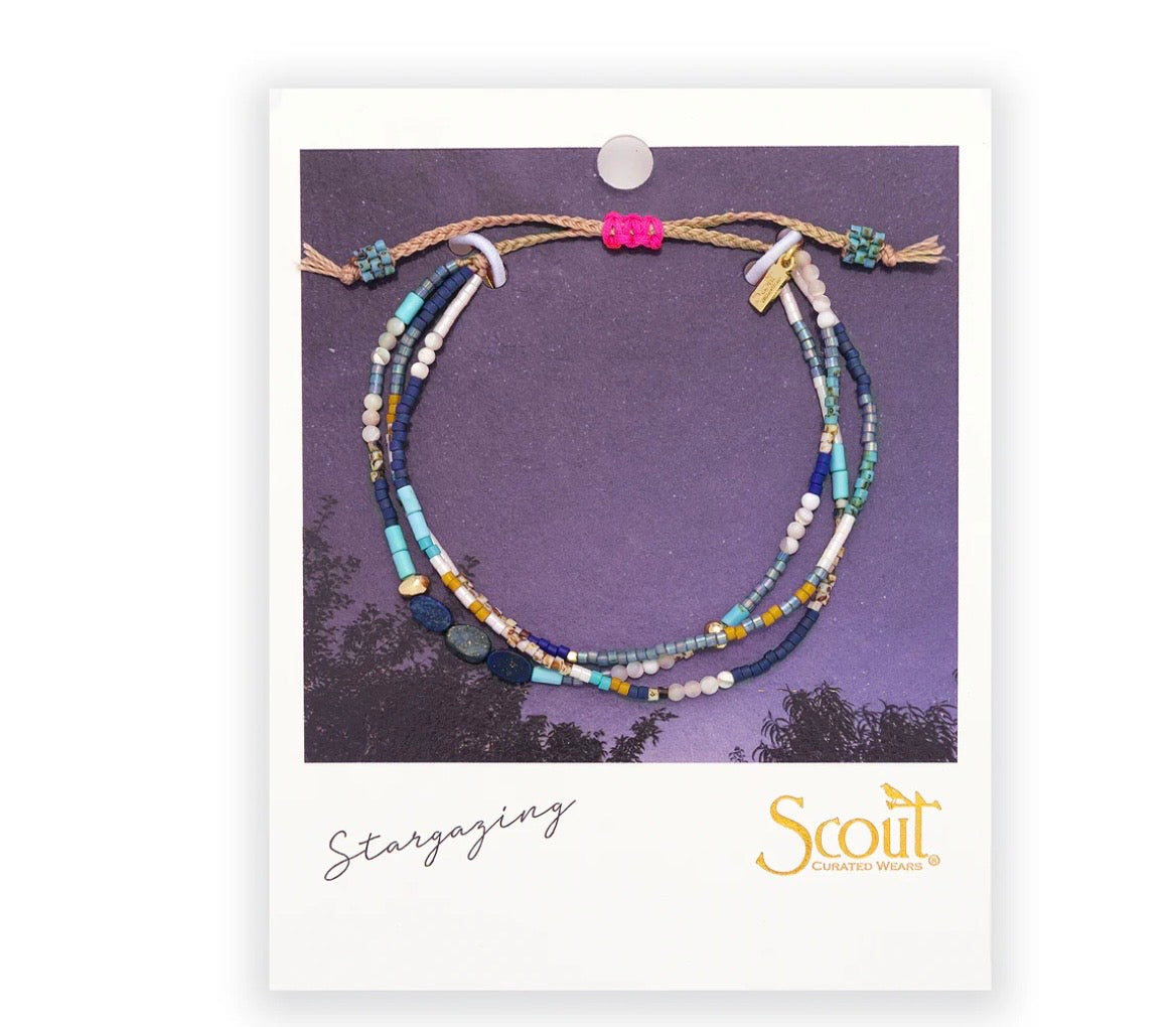 Mixed Media Bracelet - Truth/Lapis/Gold