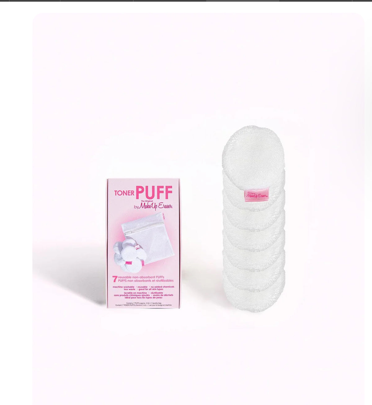 Makeup Eraser Toner Puff 7 pc set