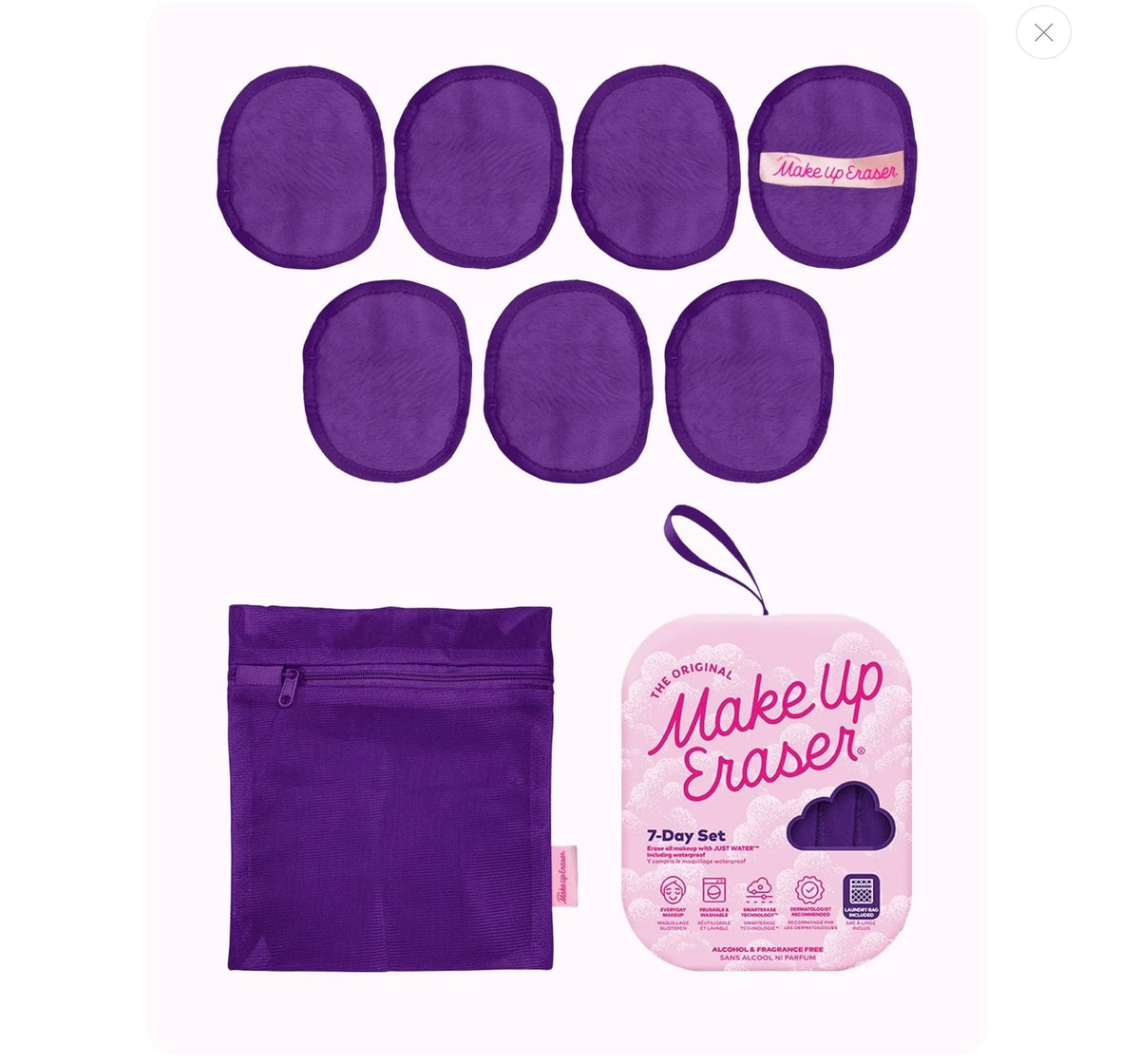 Makeup Eraser queen purple 7 day set