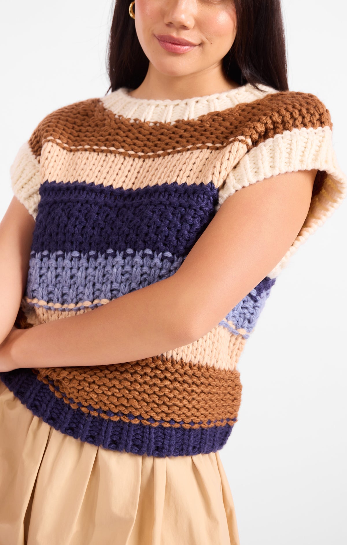 Bookmark Stripe Sweater Vest