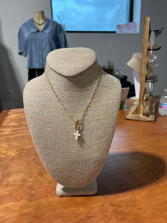 Lakeside Necklace-White Cross