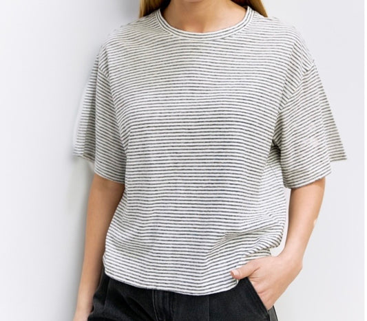 The Anne Top- white/black