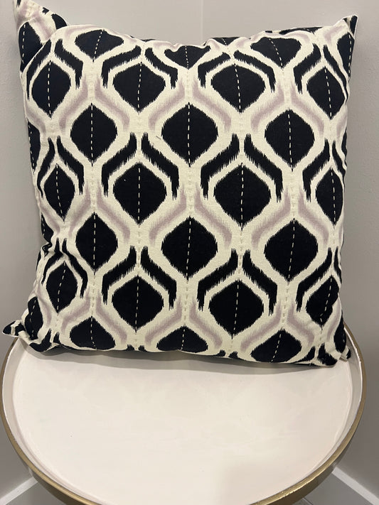 Ikat Pillow-Black
