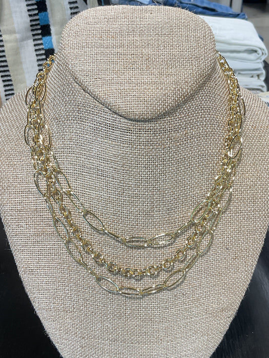 Complicated Necklace-Gold