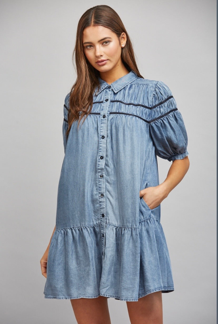 Tencel Button Down Dress
