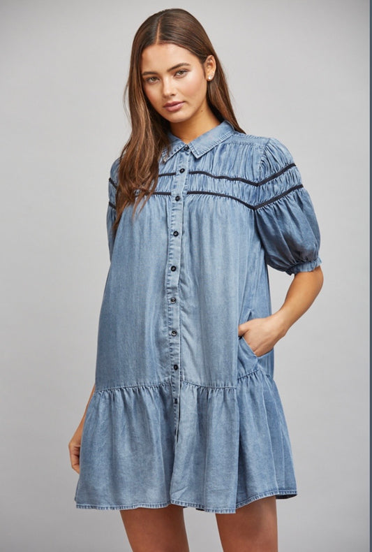 Tencel Button Down Dress