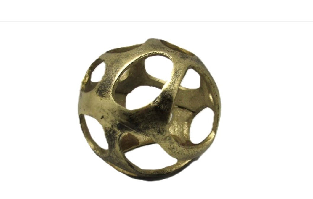 Antique brass orb