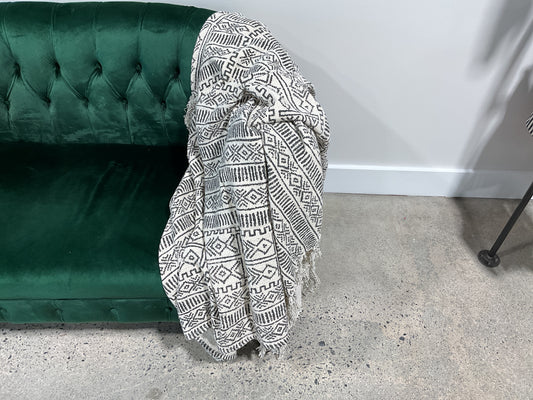 Dark gray throw