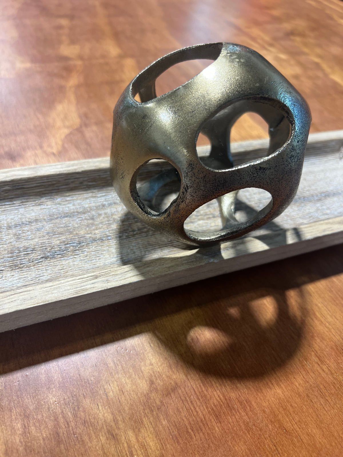 Antique brass orb