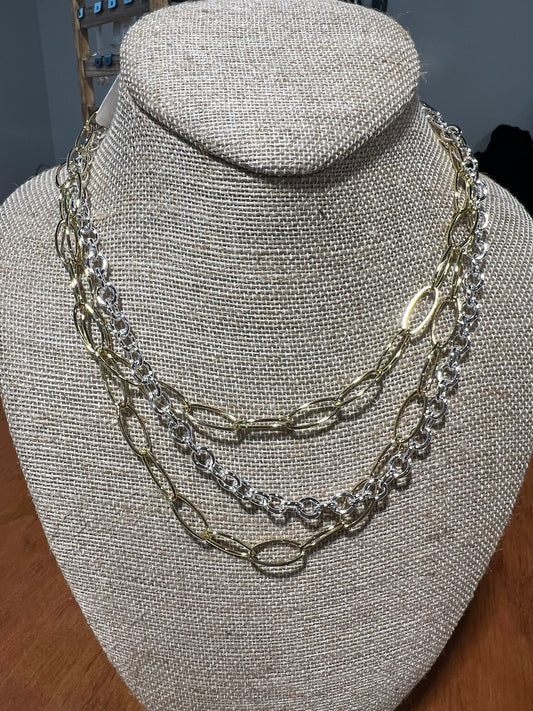 Complicated Necklace-Silver