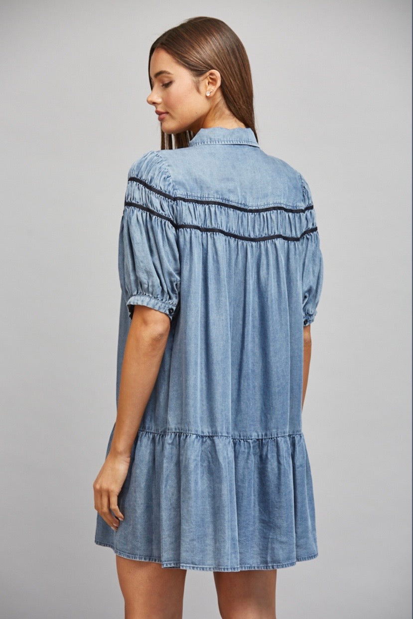 Tencel Button Down Dress