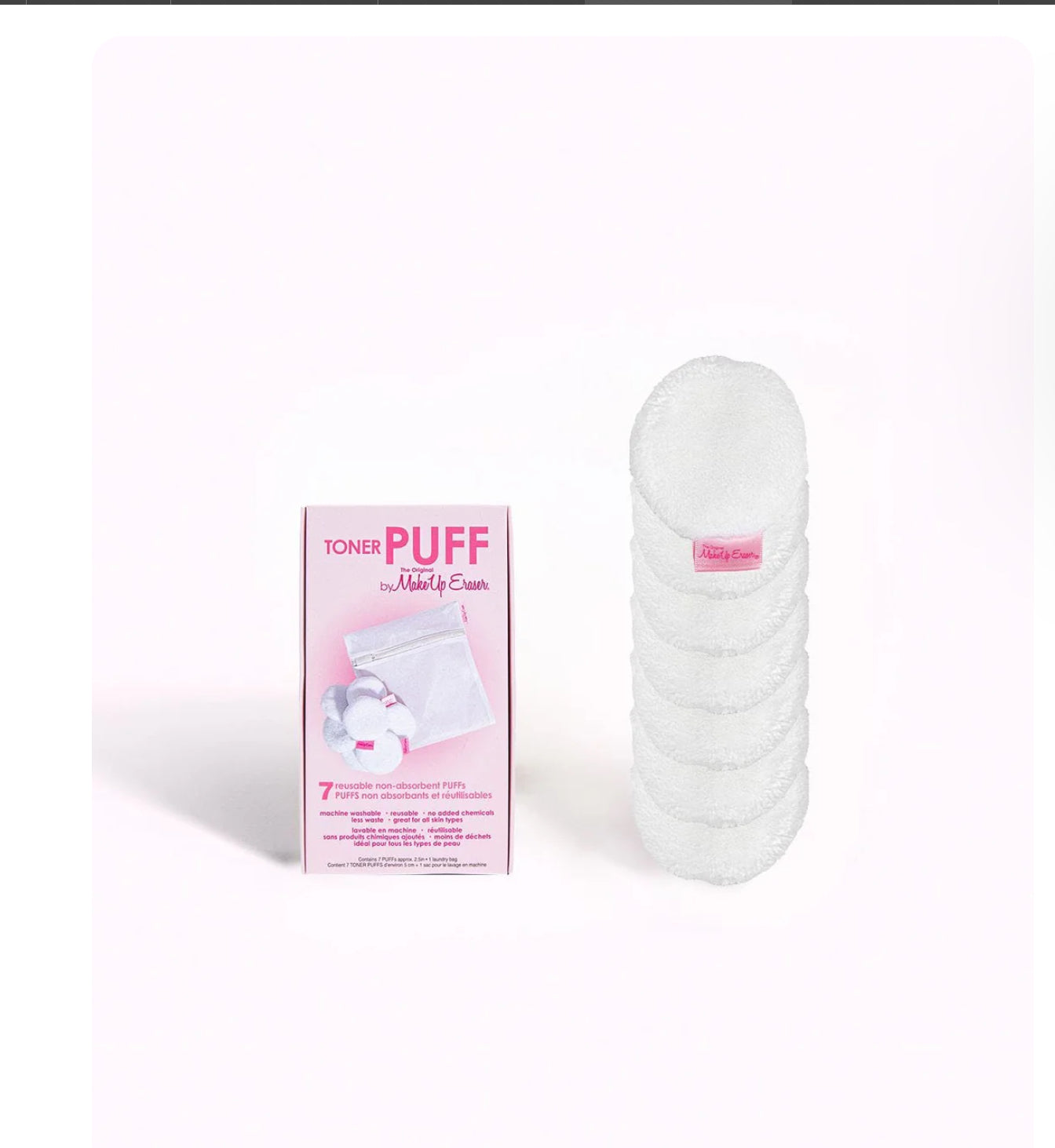 Makeup Eraser Toner Puff 7 pc set