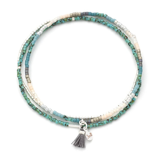 Chromacolor Miyuki Bracelet Trio - Turquoise Multi/Silver