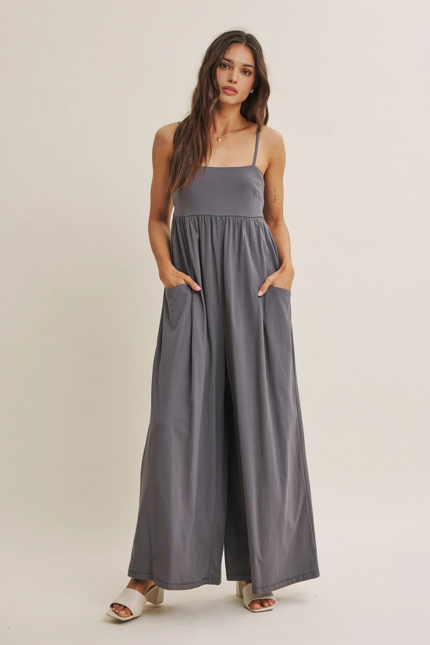 Slow Summer Wide Leg Jumpsuit