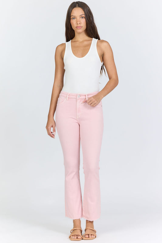 Jeanne Cropped Jeans-Pink